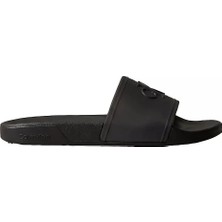Calvin Klein Kadın Rahat Taban Logo Dokulu Siyah Terlik HW0HW02959-0GJ
