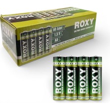 Roxy Aa Pvc Kılıflı Çinko Karbon Pil - 60 Adet