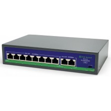 Novacom NVC-HIF0820GBL-C 8+2 Port 10/100/1000 Gigabit Uplink Poe Switch