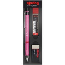 Rotring Visuclick (Min + Silgi + Versatil Kalem) Okul Seti 0,7Mm Şeffaf Pembe