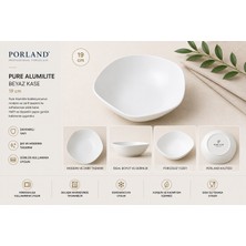 Porland Pure Alumilite Beyaz Kase 19CM