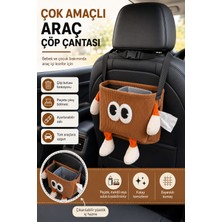 Binmio Çok Amaçlı Araç Çöp Çantası | Çocuk Araç Düzenleyici, Peçetelik