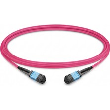 Nets Shop Nets Mpo Dişi - Dişi Fiber Patch Cord Cable 12 Core Om4 Tip A 10M - Dne-Mpo-Pf-Pf-Ta-Om4-10