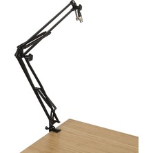 Gator Frameworks Desk-Mounted Broadcast/podcast Boom Mic Stand | GFWMICBCBM1000