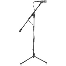 Gator Frameworks Compact Fixed Boom Mic Stand With Tripod Base | GFW-MIC-1500