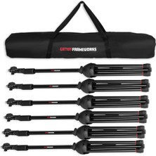 Gator Frameworks 6-Pack Of Mic Stands With Carry Bag | Gfw-Mıc-6packbg