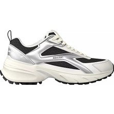 Calvin Klein Kadın Yüksek ve Ortopedik Tabanlı File Detaylı Siyah Sneaker HW0HW03140-01R