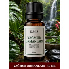 Ems E.M.S YAĞMUR ORMANLARI Esansiyel Uçucu Yağ Buhurdanlık Yağı Difüzör Esansı Oda Kokusu Esansı MUM ESANSI 10 ML