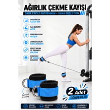 Spor Byfit Ayak Bilek Kayışı D-Ring Fitness Ağırlık Çekiş Aparatı