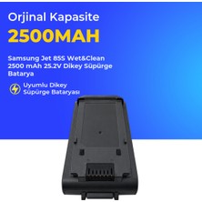 Ümit Maker Samsung Jet 85S Wet&clean 2500 Mah 25.2V Dikey Süpürge Batarya