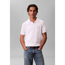Calvin Klein Erkek Regular Fit %100 Pamuklu Ck Logolu Kısa Kollu Beyaz1 T-Shirt LV040EM269-YAF