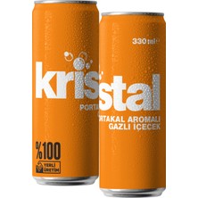 Kristal Portakal Aromalı Gazlı Içecek 330 ml 24'lü