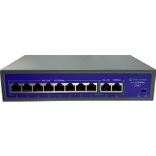 Novacom NVC-HIF0820FBL-C 8+2 Port 10/100MBPS Uplink Aı Poe Switch