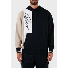 Boss Erkek Pamuklu Günlük Uzun Kollu Normal Kesim Lacivert Sweatshirt 50472027-404