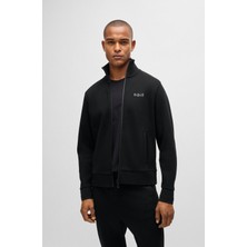 Boss Erkek Marka Logolu Uzun Kollu Rahat Siyah Sweatshirt 50523477-001