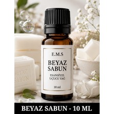 Ems E.M.S BEYAZ SABUN Esansiyel Uçucu Yağ Buhurdanlık Yağı Difüzör Esansı Oda Kokusu Esansı MUM ESANSI 10 ML