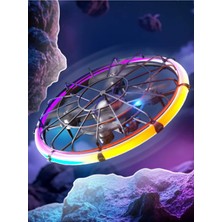 Forestia Hd Kameralı LED Işıklı Ufo Drone - Akıllı Sensörlü Uçan Disk Uzaktan Kumandalı Hobi & Oyuncak Drone