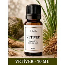 E.M.S Vetiver Esansiyel Uçucu Yağ Buhurdanlık Yağı Difüzör Esansı Oda Kokusu Esansı Mum Esansı 10 Ml.