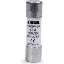 Hegel 15A DC KARTUŞ SİGORTA