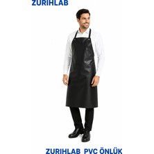 Zürih Ticaret ZURIHLAB Asit ve Kimyasal Önlüğü - PVC Önlük Su Geçirmez Siyah Renk - Aşınmaya Dayanıklı - (EnxBoy: 70×110 cm)