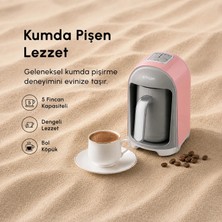 Emsan Kumda Türk Kahve Makinesi Pembe 5 Fincan Kapasiteli 735W