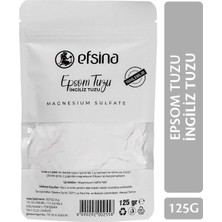 Efsina Yenilebilir Epsom Tuzu İngiliz Tuzu 125 g Magnezyum Sülfat