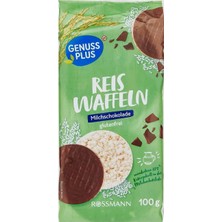 Genuss Plus Sütlü Çikolatalı Pirinç Patlağı 100 G (5'li Paket)