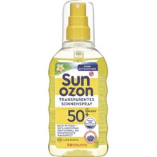 Sunozon Transparan Güneş Koruyucu Sprey Spf 50 200 ml (8'li Paket)