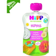 Hipp Organik Mangolu Yoğurtlu Muzlu Şeftali Püresi 100 G (6'li Paket)