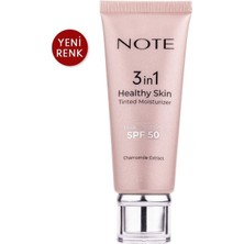 Note 3 In 1 Healthy Skin Tinted Moisturizer 50 Spf Renk Ton Eşitleyici Aydınlatıcı Krem 00 Light Açık Ton (2'li Paket)