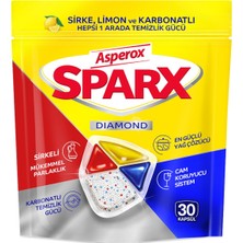 Asperox Sparx Diamond Bulaşık Makinesi Kapsülü 30'lu (3'li Paket)