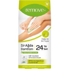 Remove Inatçı ve Sık Tüyler Için Sir Ağda Bantları 24'lü (8'li Paket)