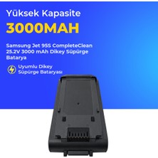 Ümit Maker Samsung Jet 95S Completeclean 25.2V 3000 Mah Dikey Süpürge Batarya