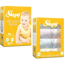 Sleepy Islak Bebek Havlusu 4X70'LI (6'li Paket)