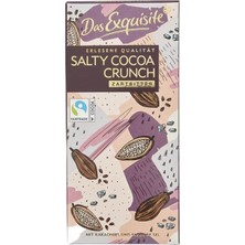 Das Exquisite Bitter & Kakao Parçacıklı & Deniz Tuzlu Çikolata 100 G (6'li Paket)