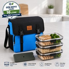 Perlotus 16 Litre Termal Yemek Taşıma Çantası Fit Beslenme Ofis Izolasyonlu Çanta (Buz Aküsü Hediyeli)