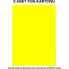 Dağtaş Kırtasiye Fon Kartonu Sarı 5 Adet 50X70