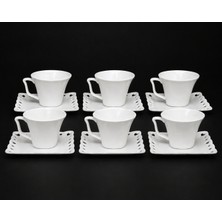 Corcu Home Corcuhome Porselen 6 Kişilik Çay Fincan Takımı 200 ml