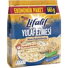 Eti Lifalif Ince Öğütülmüş Yulaf Ezmesi 665 G (8'li Paket)