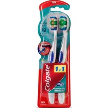 Colgate 360 Komple Ağız Temizliği Orta Diş Fırçası 1+1 (4'li Paket)
