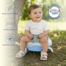 Babyjem Portatif Lazımlık 5 Adet Poşet Hediyeli Mavi