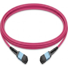 Nets Shop Nets Mpo Dişi - Dişi Fiber Patch Cord Cable 12 Core Om4 Tip A 20M - Dne-Mpo-Pf-Pf-Ta-Om4-20