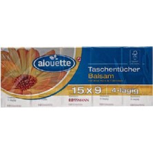 Alouette Aynısefa ve Aloe Veralı Kağıt Mendil 9X15'LI (8'li Paket)