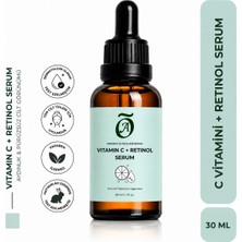 Retinol Serum C Vitamini Leke Karşıtı ve Yaşlanma Karşıtı Yüz Serumu 30 ml