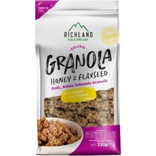 Richland Ballı & Keten Tohumlu Granola 330 G (5'li Paket)