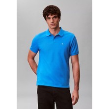 Calvin Klein Erkek Regular Fit %100 Pamuklu Ck Logolu Kısa Kollu Mavi2 T-Shirt LV040EM269-CFM