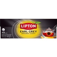 Lipton Demlik Poşet Çay Earl Grey 48'li (7'li Paket)