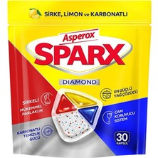Asperox Sparx Diamond Bulaşık Makinesi Kapsül 30'lu 351 G (5'li Paket)