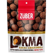 Züber Lokma Kakao Çekirdekli Çifte Kavrulmuş Fındık Ezmeli Meyve Topu 96 G (8'li Paket)