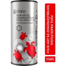 Efsina 250 gr Folik Asit ile Zenginleştirilmiş İyotlu Sofra Kaya Tuzu Türkiye Menşeli